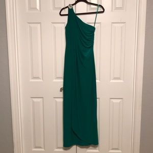 Emerald evening gown